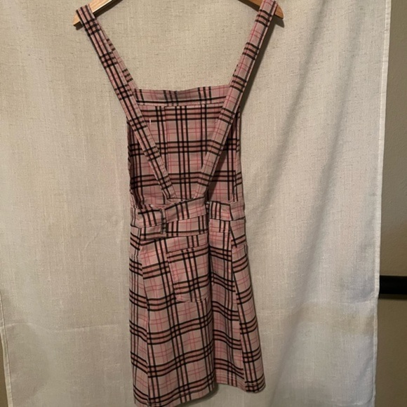 Like An Angel Plaid Overalls Dress Size M - Picture 4 of 5
